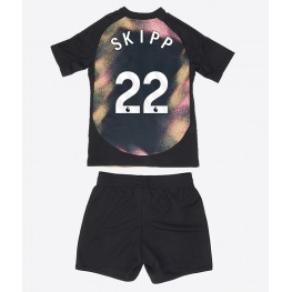 Leicester City Oliver Skipp #22 Uit tenue Kids 2024-25 Korte Mouw (+ Korte broeken)